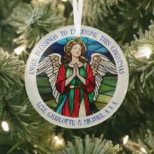 Ange de Noël Rouge et vert