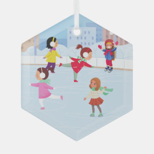 Ornement En Verre Anneau de glace