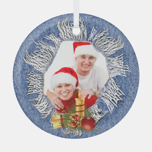 Ornement En Verre Arbre de Noël (Recto)