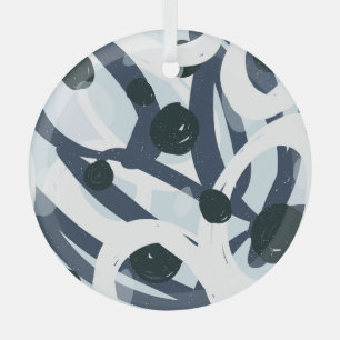 Ornement En Verre Art Abstrait : Illustration de peinture transparen