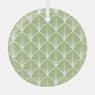 Ornement En Verre Art déco géométrique, motif transparent