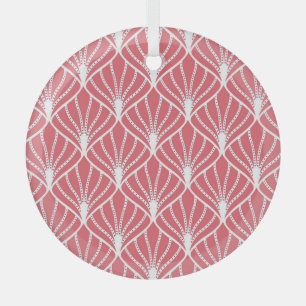 Ornement En Verre Art Déco, motif sans couture géométrique.