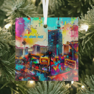 Ornement En Verre Art moderne Las Vegas