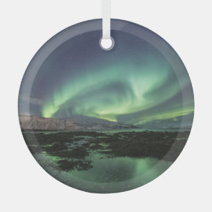 Ornement En Verre Astro-Photo auriculaire du Nord
