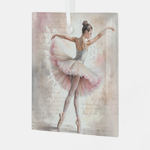 Ornement En Verre Ballerina de Noël