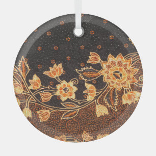 Ornement En Verre Batik indonésien beauté