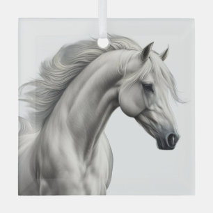 Ornement En Verre Beau Cheval