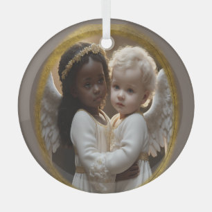 Ornement En Verre Bébé Anges