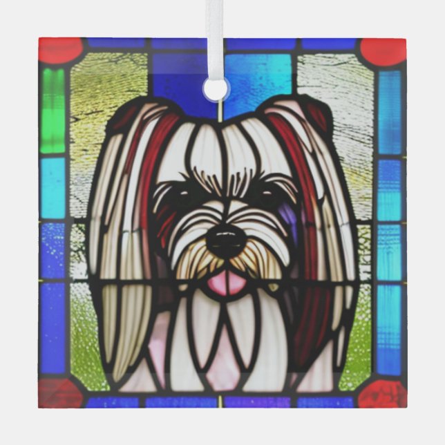 Ornement En Verre Biewer Terrier "Verre de retenue" (Recto)