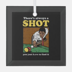 Ornement En Verre Billiard Snooker Retro