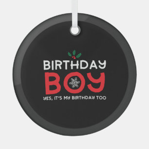 Ornement En Verre Birthday Boy