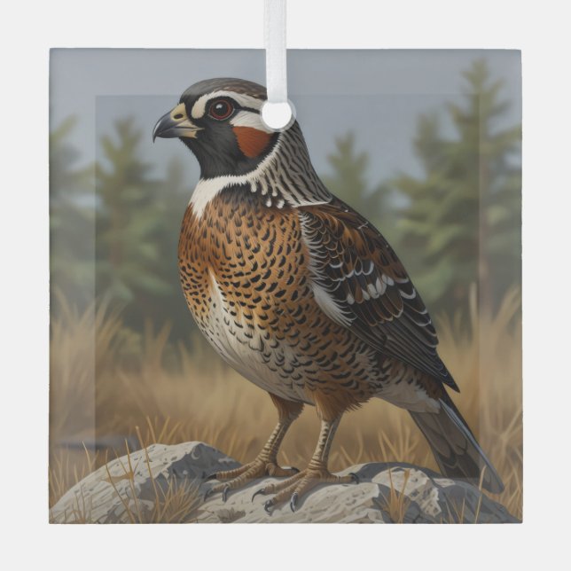 Ornement En Verre Bobwhite (Recto)