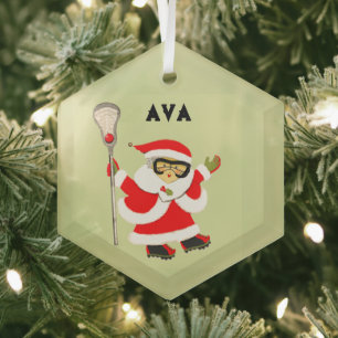 Ornement En Verre Cadeau de Noël de crosse féminine