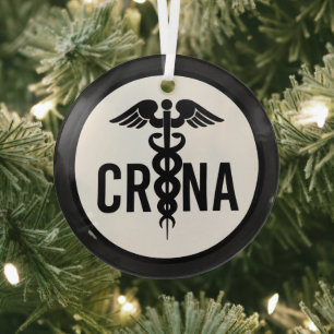 Ornement En Verre Cadeaux anesthésistes certifiés CRNA
