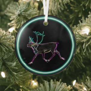 Ornement En Verre Caribou électrique