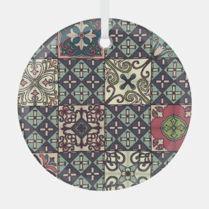 Ornement En Verre Carreaux portugais : Talavera Style sans couture