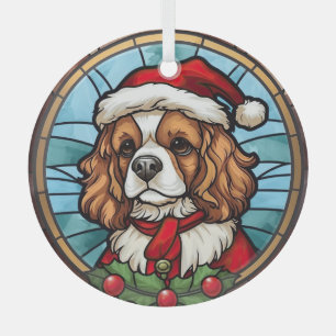 Ornement En Verre Cavalier King Charles Spaniel Verre Noël