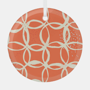 Ornement En Verre Cercles Sketchy Design tendance sans couture