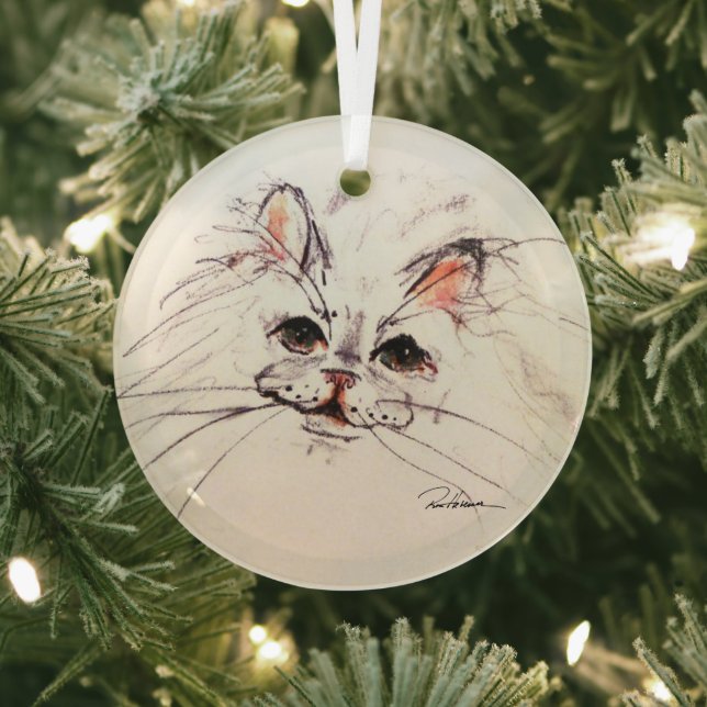 Ornement En Verre Chat par Hevener (Insitu)