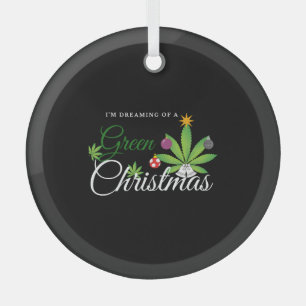 Ornement En Verre Chemise verte de Noël