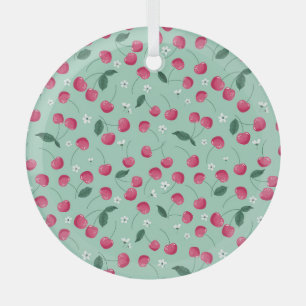 Ornement En Verre Cherry Blossom : Design festif d'été