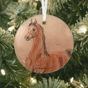 Ornement En Verre Cheval par Hevener