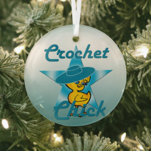 Ornement En Verre Chick Crochet #7