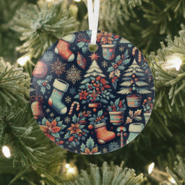 Ornement En Verre Christmas Spirit