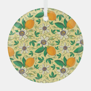Ornement En Verre Citrouilles et Feuilles : Récolte d'automne