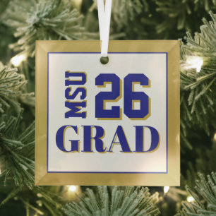 Ornement En Verre College Grad '26