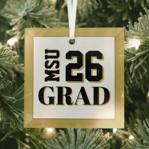 Ornement En Verre College Grad '26