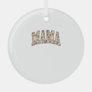 Ornement En Verre Coquette Bow Mama Cowgirl Turquoise Wester