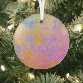 Ornement En Verre Coucher de soleil de texture peinte