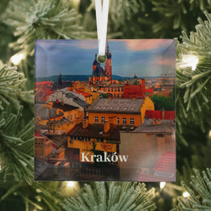Ornement En Verre Cracovie Europe Pologne Polska Vieille Ville