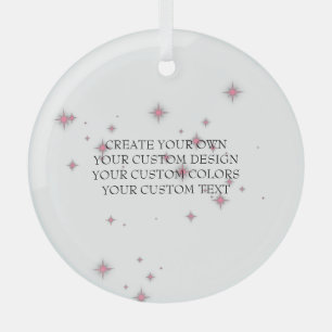Ornement En Verre Create Your Own - Your Image Here -