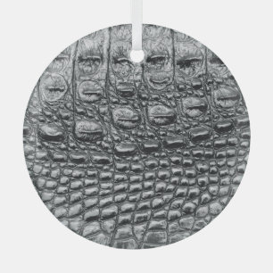 Ornement En Verre Crocodile Noir : Météo Noire Mystique