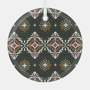 Ornement En Verre Damas orientales : Talavera Vintage Elégance
