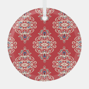 Ornement En Verre Damask Vintage : Flourish Seamless Motif.