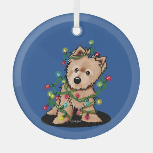Ornement En Verre Délicieux Noël Norwich Terrier Sweatshirt
