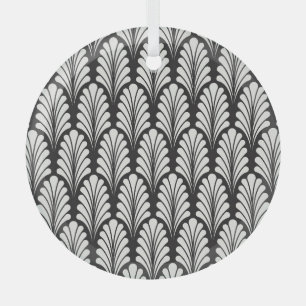 Ornement En Verre Élégance japonaise : Motif Vintage ornemental