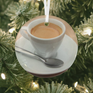 Ornement En Verre Espresso frais brassé