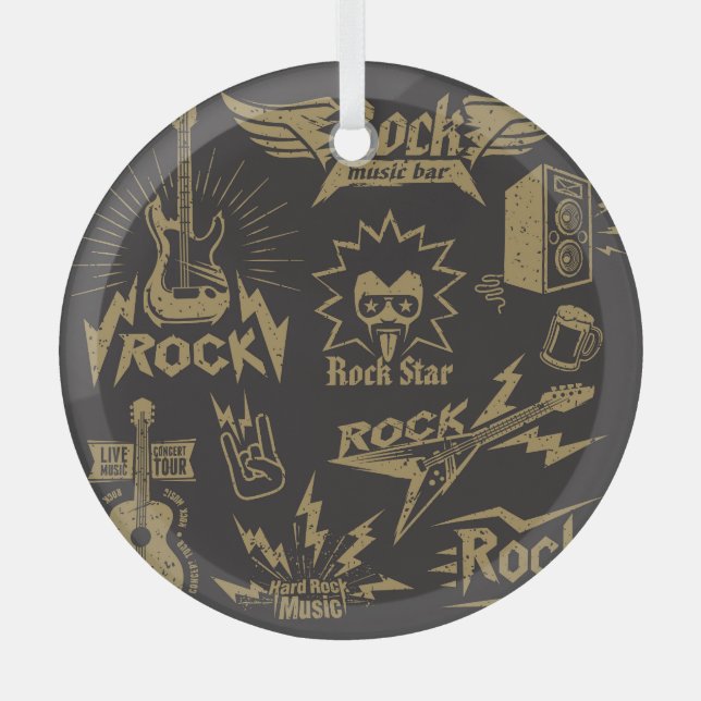 Ornement En Verre Essence de musique rock énergique (Recto)