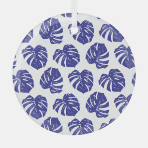 Ornement En Verre Feuilles de palmiers : Motif naturel