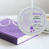 Février Iris Floral | Amethyst Birthday Keeps
