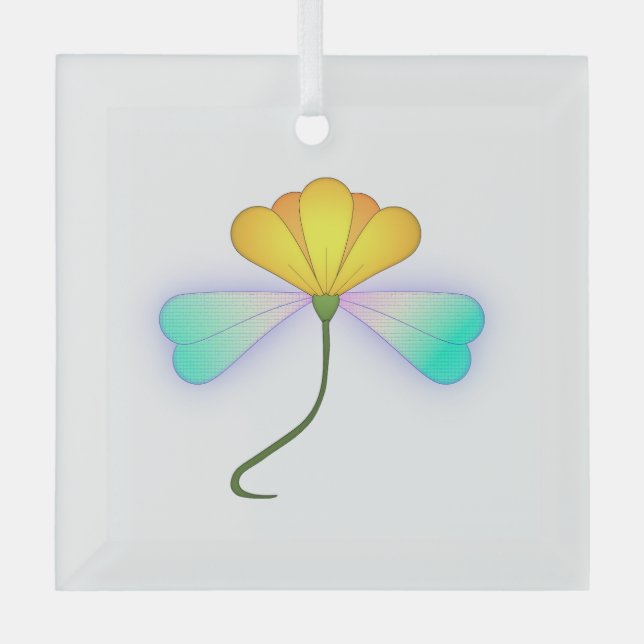 Ornement En Verre Fleur de dragon (Recto)