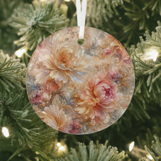 Ornement En Verre Fleurs de Fantaisie Luxueuses
