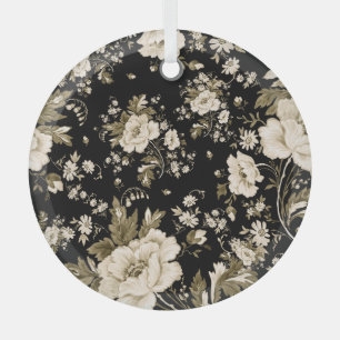 Ornement En Verre Fleurs délicates : aquarelle motif sans couture.