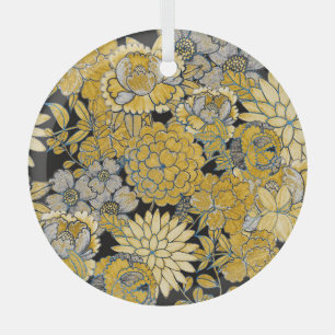 Ornement En Verre Floral Ethnique : Texture Créative De Paisley.