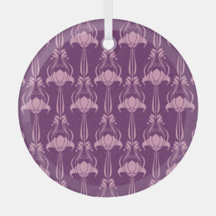 Ornement En Verre Fond d'écran floral violet rose