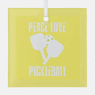 Ornement En Verre Funny Pickleball
